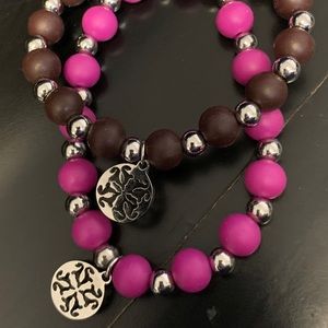 2 Rustic cuff bracelets